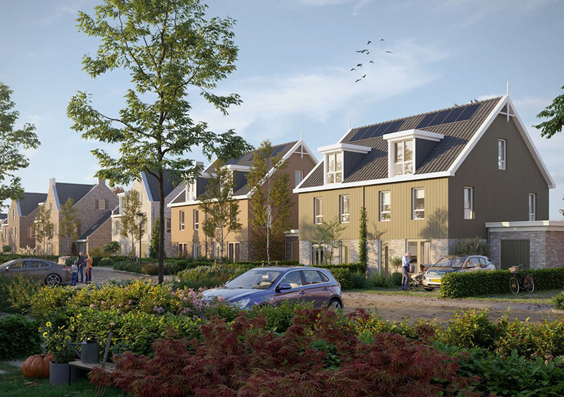 Artist impression twee-onder-een-kapwoningen